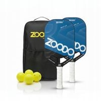 rakiety do pickleball zoodo p8 smile blue + (4 piłki, torba) usapa