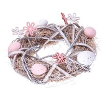 Wianek stroik dekoracyjny grey średnica 24 cm