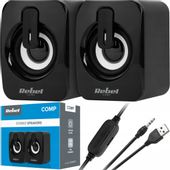 Głośniki Komputerowe 2.0 Do Pc Komputera Laptopa