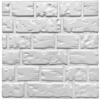 Białe Dekoracyjne Panele Ścienne 3D 60x60 - Cegła II