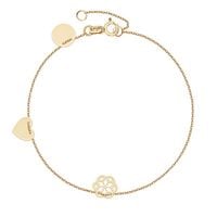 złota bransoletka - symbole miłości - 333 - bxx6300