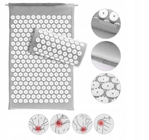 MATA ZDROWOTNA DO AKUPRESURY Z KOLCAMI + PODUSZKA na Arena.pl