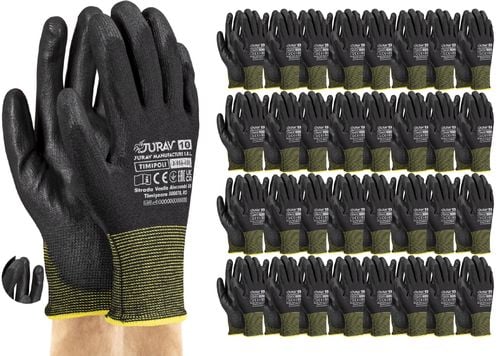 rękawice robocze czarne j-timipoli_bb10-xl - 120 par na Arena.pl