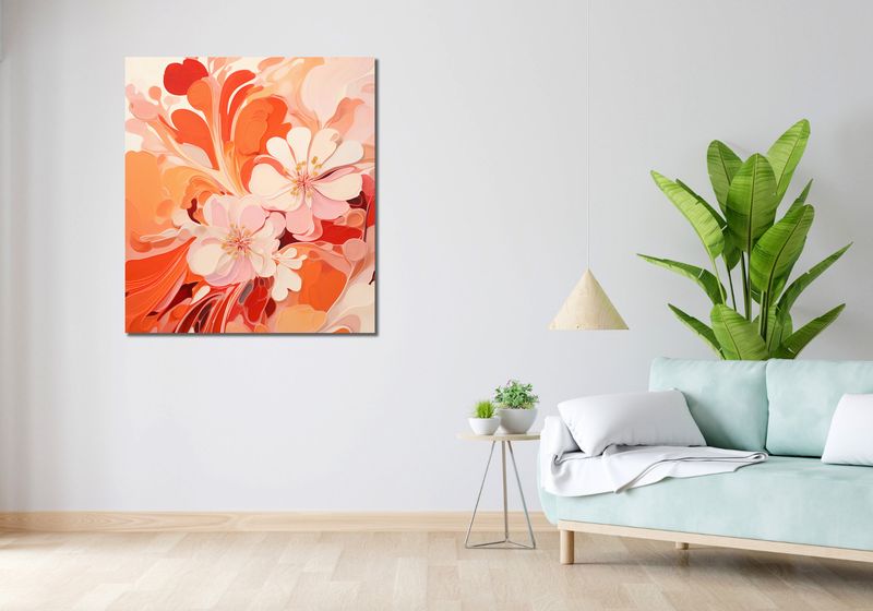 Obraz 90x100cm Taniec Kwiatów zdjęcie 2