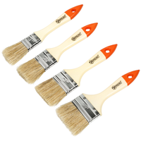 ZESTAW PŁASKICH PĘDZELI Z PLASTIKOWĄ RĄCZKĄ  25-38-50-63MM