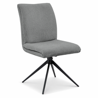 Krzesło obrotowe Camila szenilowe szare do kuchni jadalni salonu