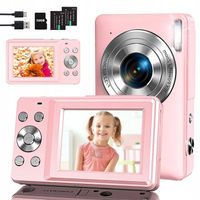 DZIECIĘCY MINI APARAT FOTOGRAFICZNY RÓŻOWY 32G 16-KROTNY ZOOM CYFROWY