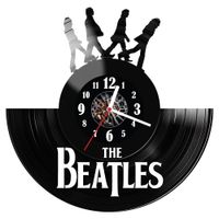 Zegar ścienny z płyty winylowej The Beatles 7.14