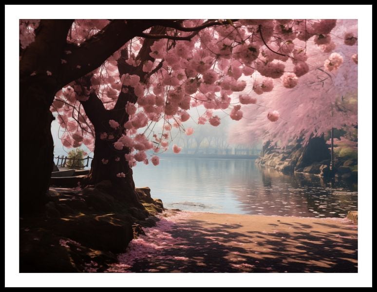 Plakat 80x60cm Spokój Sakury zdjęcie 3