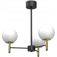 LAMPA WISZĄCA LUMINEX AWINION 1653 CZARNY / ZŁOTY