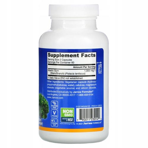 Jarrow Formulas Mastic Gum 120 tabletek na Arena.pl