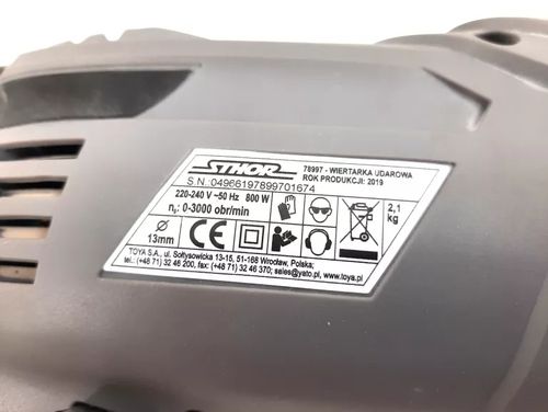 STHOR WIERTARKA UDAROWA 800W na Arena.pl