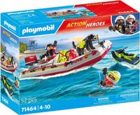 PLAYMOBIL ACT!ON HEROES 71464 ŁÓDŹ STRAŻY POŻARNEJ ZE SKUTEREM WODNYM