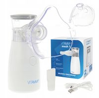 Inhalator membranowy VITAMMY Mesh 1 przenośny USB 4 ml biały