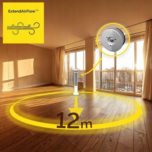 Wentylator kolumnowy stojący Cichy 19dB Yoer +12m zasięg 12 mocy na Arena.pl