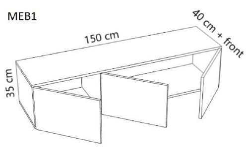 meblościanka LOFT 1 (push-open) na Arena.pl