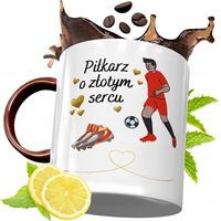 Kubek Bordowy Dla Piłkarza Na Urodziny Prezent Z Nadrukiem Ze Zdjęciem
