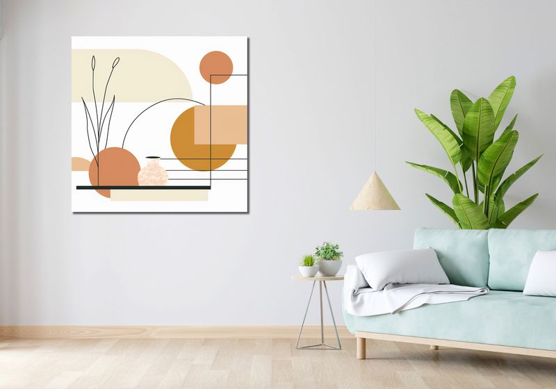 Obraz 100x100cm Terrakotowy Krzyk zdjęcie 2