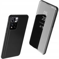 clear view case futerał etui z klapką huawei nova 8i czarny