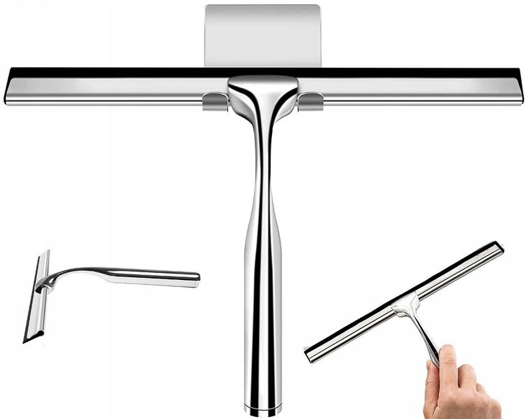 Srebrna Ściągaczka Silikonowa Do Okna Szyb Luster zdjęcie 8