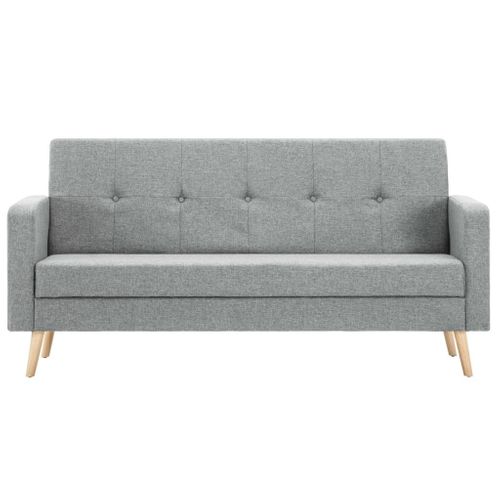 VidaXL Sofa materiałowa, jasnoszara na Arena.pl