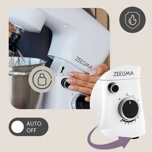 BIAŁY ROBOT PLANETARNY KUCHENNY 15W1 WIELOFUNKCYJNY 5,2L BIAŁY 10 TRYBÓW na Arena.pl