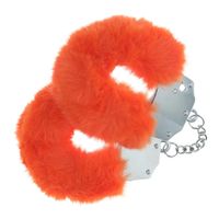 Heavy-Duty Fluffy Handcuffs - Orange
