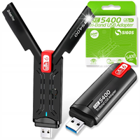 AXE5400 GIGABIT ANTENA KARTA SIECIOWA ADAPTER WiFi6E TRIBAND 5GHz 6GHz WPA3
