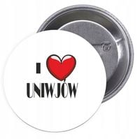 Przypinki buttony I LOVE UNIEJÓW znaczki