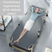 Składane łóżko turystyczne BIZNESOWE polowe kanadyjka PREMIUM 75 cm - kolor
