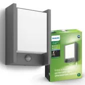 PHILIPS Kinkiet Ogrodowy Elewacyjny LED Lampa z czujnikiem 6W 4000K ARBOUR