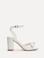 Linzi White Darling Heeled Sandals With Bow r.36