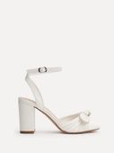 Linzi White Darling Heeled Sandals With Bow r.36