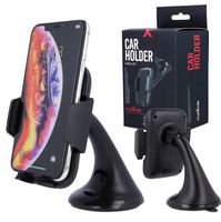 Uchwyt samochodowy na szybę Czarny na Telefon mocny Uniwersalny