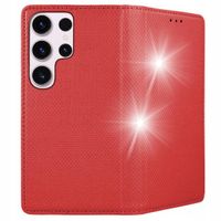 Etui z klapką niktrade do Samsung Galaxy S24 Ultra czerwony