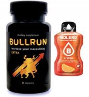 BULLRUN NA SILNĄ POTENCJĘ EREKECJĘ LIBIDO i POWIĘKSZENIE 30kaps + GRATIS