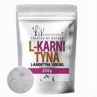 L-KARNITYNA 1000MG 250G CZYSTA FORMA SPALANIE TŁUSZCZU ENERGIA TRENING