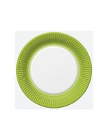 TALERZYK PAPIEROWY DAISY UNICOLOR JASNA ZIELEŃ 8SZT 18CM POL-MAK