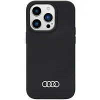 audi silicone case iphone 14 pro 6.1 czarny/black hardcase