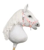 kantar regulowany dla konia hobby horse a3 - pudrowy róż