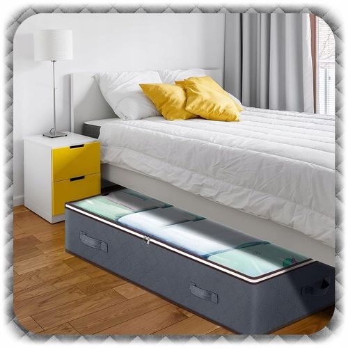 2x ORGANIZER NA POŚCIEL KOŁDRĘ Pojemnik Pokrowiec Ubrania pod Łóżko na Arena.pl