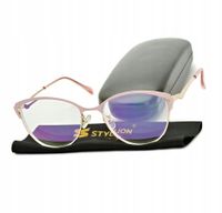 Damskie okulary PLUSY do CZYTANIA +2.50 i Komputera RÓŻ do BLIŻY + GRATISY