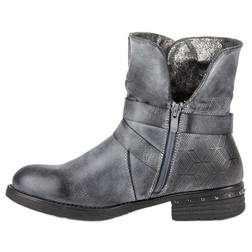 Niebieskie Botki Workery r.39 na Arena.pl