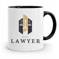 Kubek Czarny Dla Prawnika Mecenasa Pan Mecenas Z Nadrukiem Ze Zdjęciem