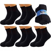 5x Skarpety czarne damskie frotte frota bawełniane grube ciepłe 35-38