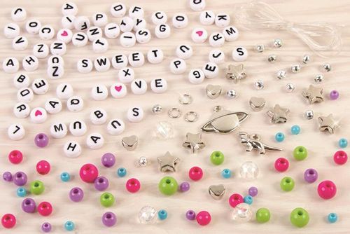 1205 Make it real-Zestaw do tworzenia bransoletek - Literki alfabetu na Arena.pl