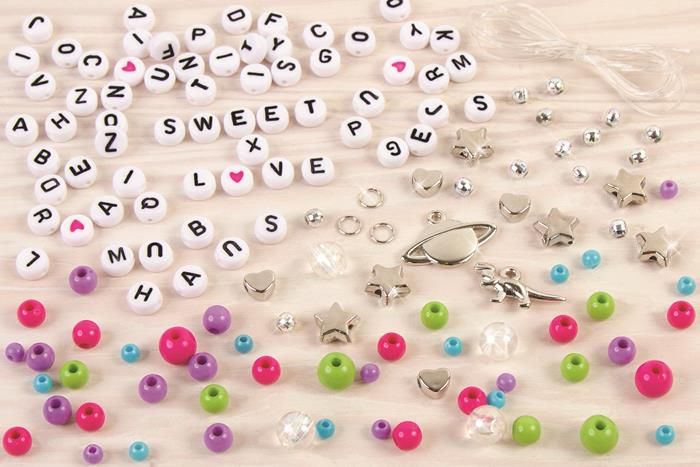 1205 Make it real-Zestaw do tworzenia bransoletek - Literki alfabetu zdjęcie 4