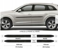Audi Q7 2016+ Listwy CZARNE Boczne Drzwi