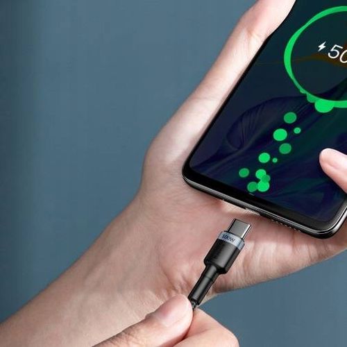 Kabel Baseus CATKLF-ALG1 USB-C - USB-C PD QC 100W 5A 2m - szary na Arena.pl