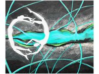 60X50CM TANIEC MORSKIEJ TONI OBRAZ ŚCIAN DREWNIANE